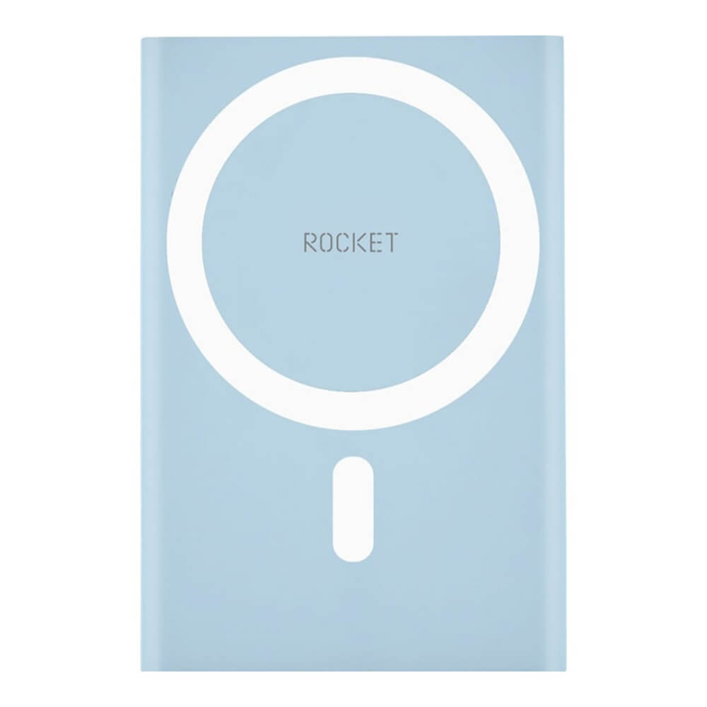 Беспроводная аккумуляторная батарея 5000mAh Rocket Hold, PD20W, цвет:светло-голубой